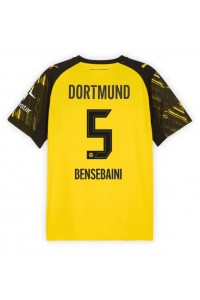 Borussia Dortmund Ramy Bensebaini #5 Voetbaltruitje Thuis tenue 2025-26 Korte Mouw